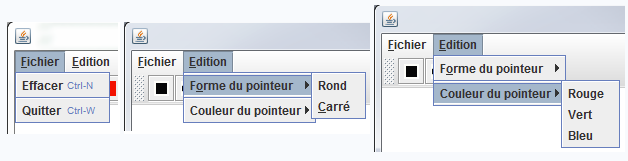 Points de menu