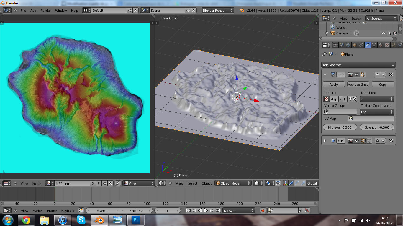 Modélisation à partir de google earth?? Blender + google earth = WOAH!!! par truie54