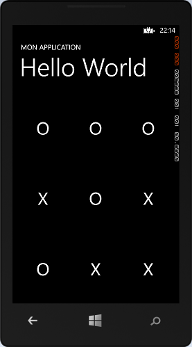 Une grille de 3x3