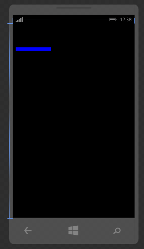 Affichage d'une ligne bleue dans Blend