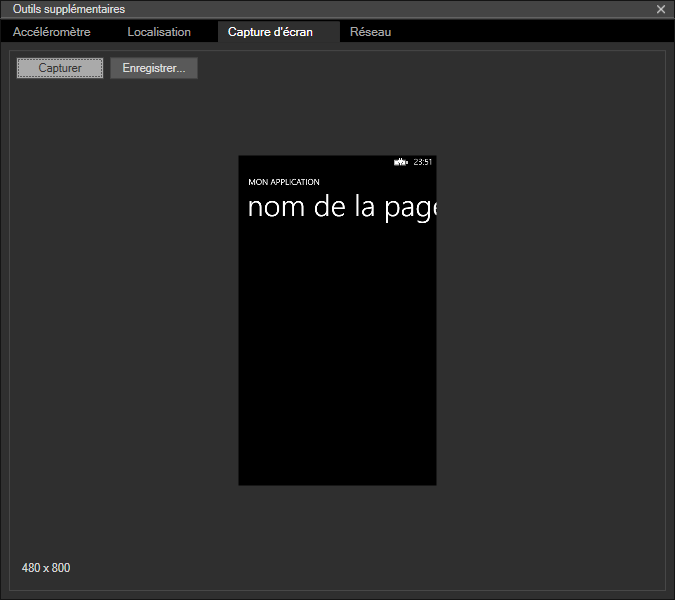 Outil de capture d'écran