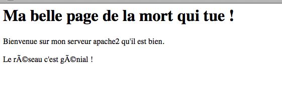 Ma nouvelle page web
