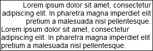 Deux paragraphes alignés différemment