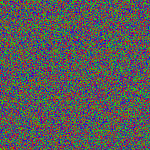 Pixels de trois couleurs