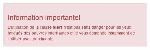 Une alerte plus fournie