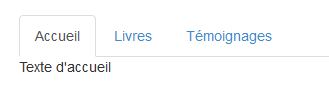 Onglets simples