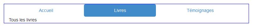 Onglets justifiés