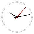 Une horloge analogique