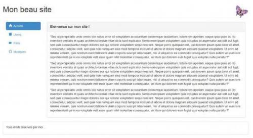Une page d'exemple