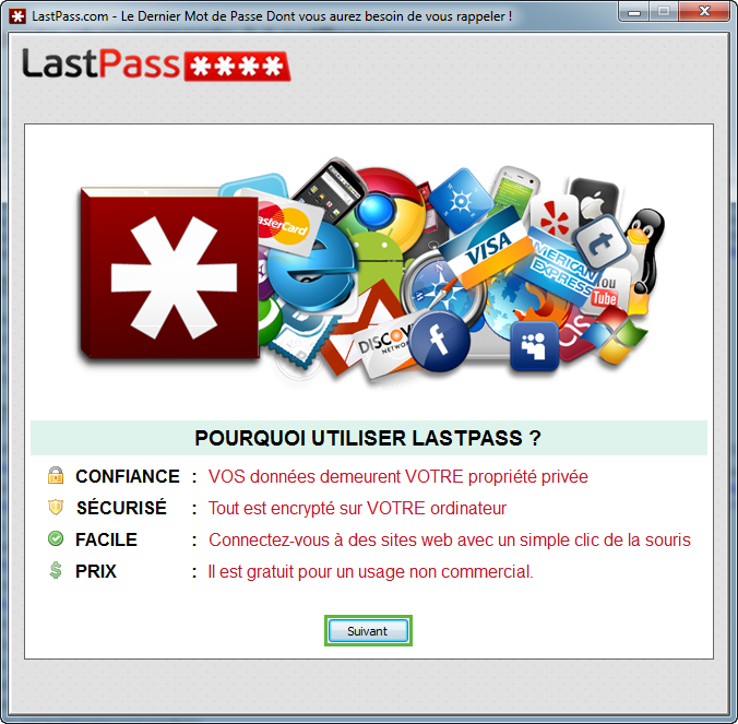 Accueil de l'installation