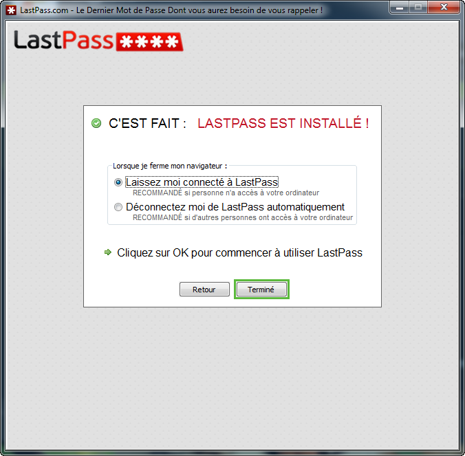 Bravo, c'est installé ! :o)
