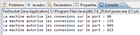 Première utilisation de Socket