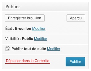 Publication d'un article