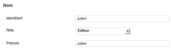 Attribution des rôles aux utilisateurs