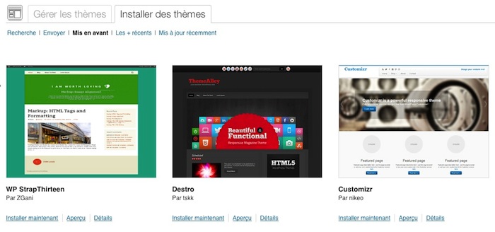 Nouveau thème à télécharger