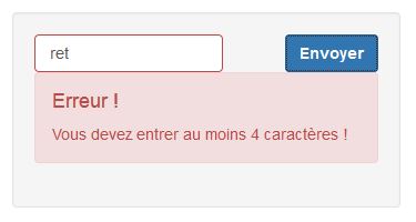 Message à afficher
