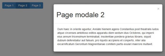 Fenêtres modales commandées par des boutons