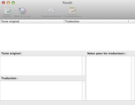 L'accueil de Poedit