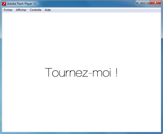 Notre champ de texte à tourner