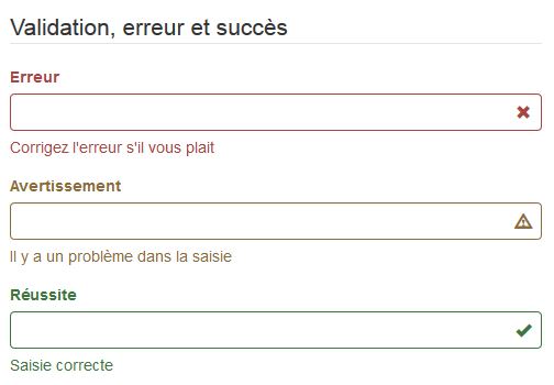 Stylisation selon l'état avec des icônes
