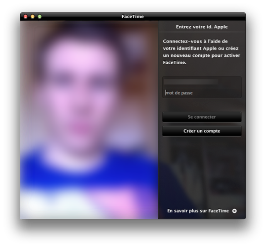 Connexion avec votre identifiant AppleID