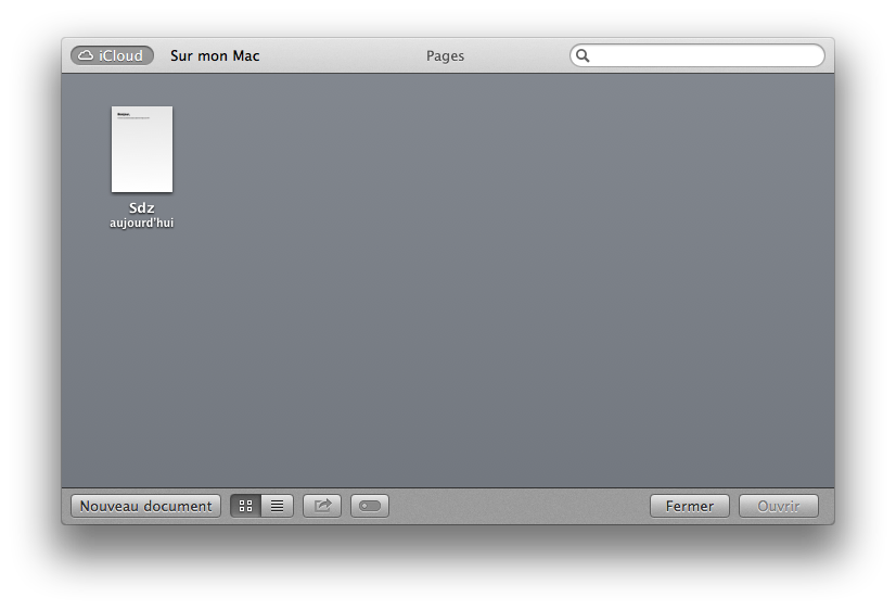 Enregistrement dans iCloud