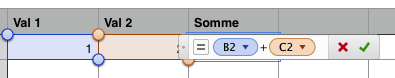 Effectuer une addition : Étape 2
