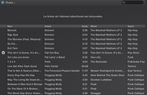 Votre bibliothèque iTunes