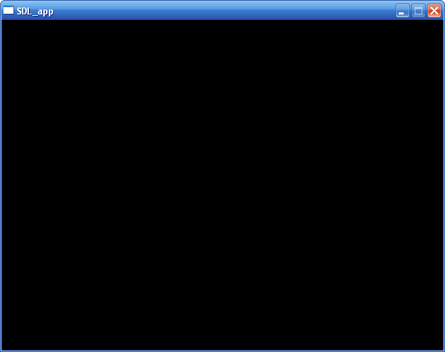 Une fenêtre vide en 640 x 480