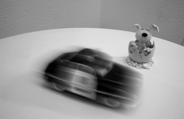 Exemple de flou de mouvement dans une photographie