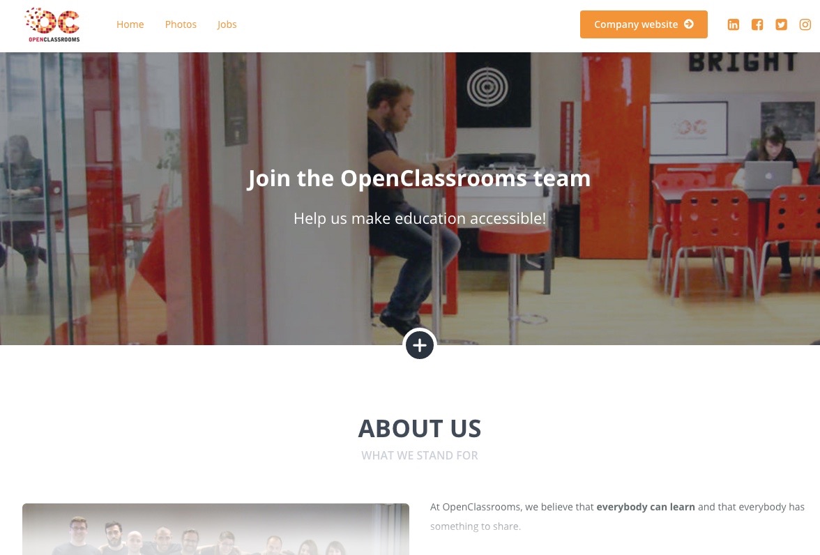 Our careers site