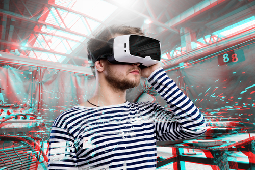 Un casque de réalité virtuelle