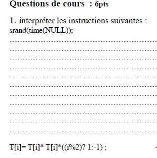 Srand(time(NULL)) et ? 1:-1 par siimoflow - page 1 - OpenClassrooms
