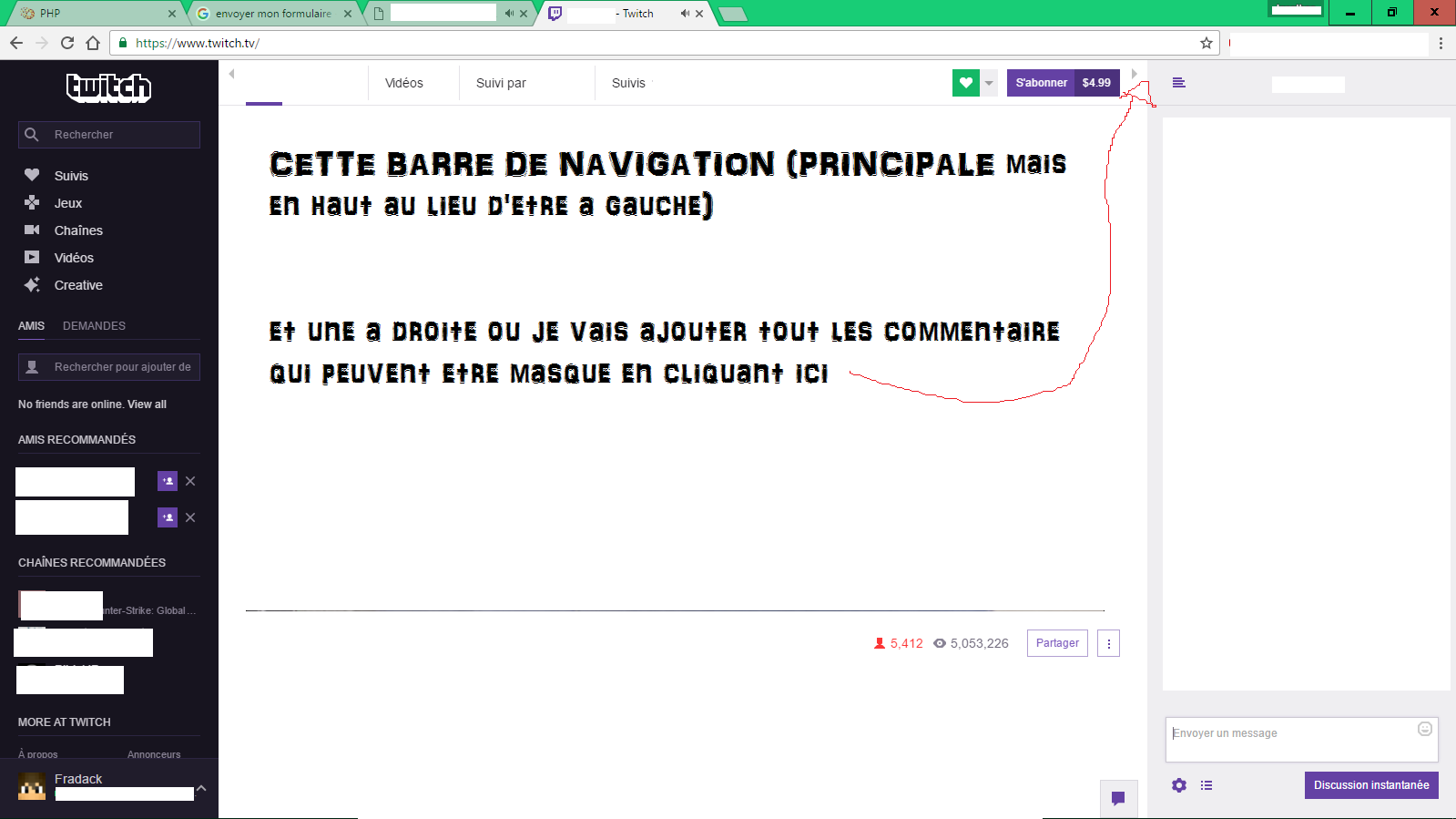 Double barre de navigation - Double barre de navigationsur la page par ...