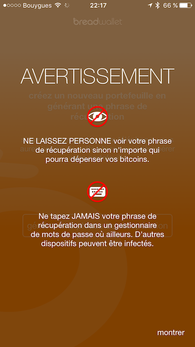 On vous avertit avant de vous afficher la graine