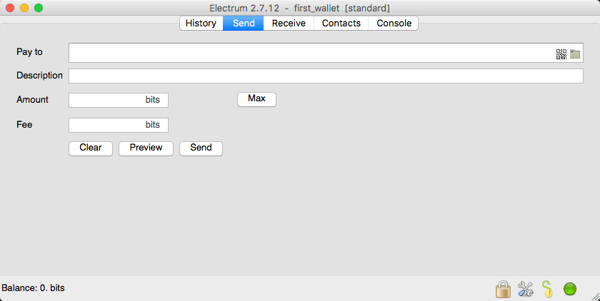 Envoi de Bitcoins avec Electrum