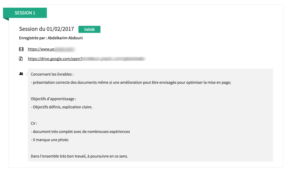 Un projet validé