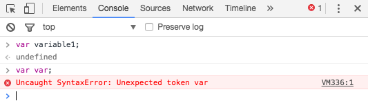 Declaración de dos variables