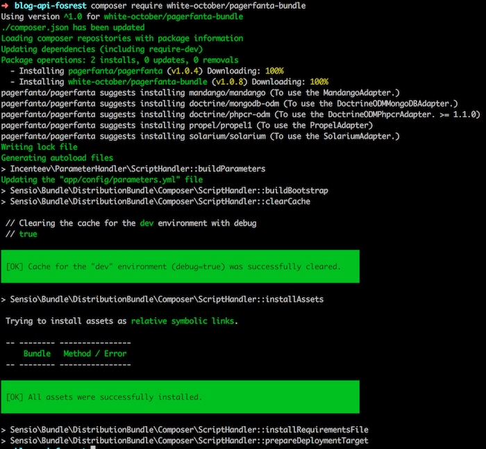 Installation du PagerFantaBundle
