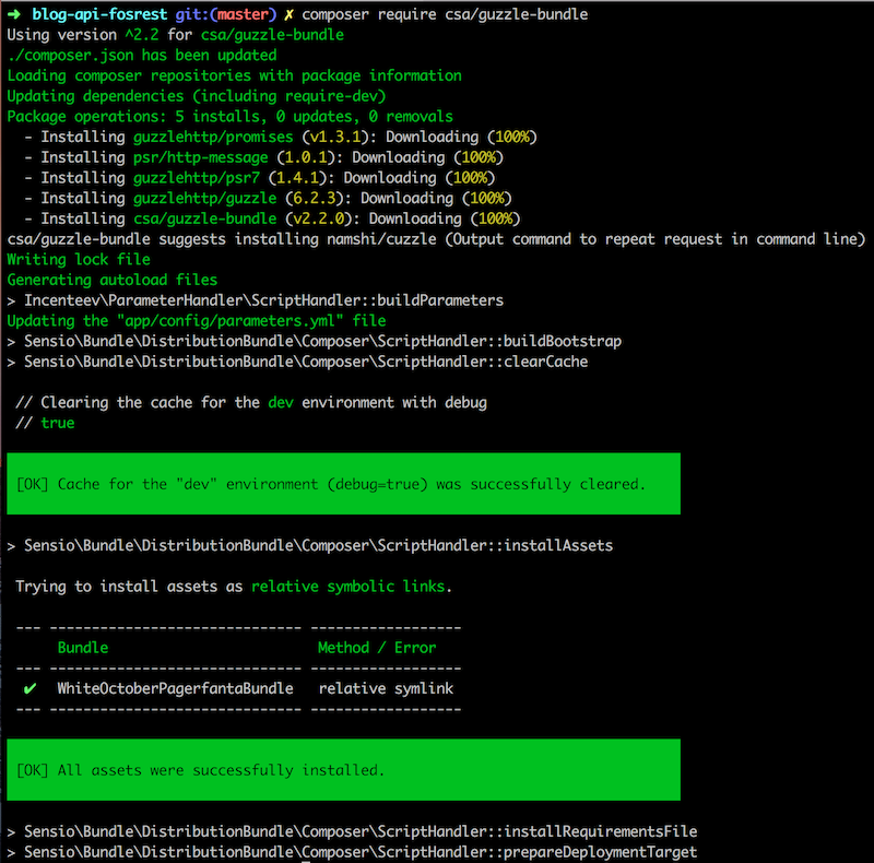 Installation du CSAGuzzleBundle