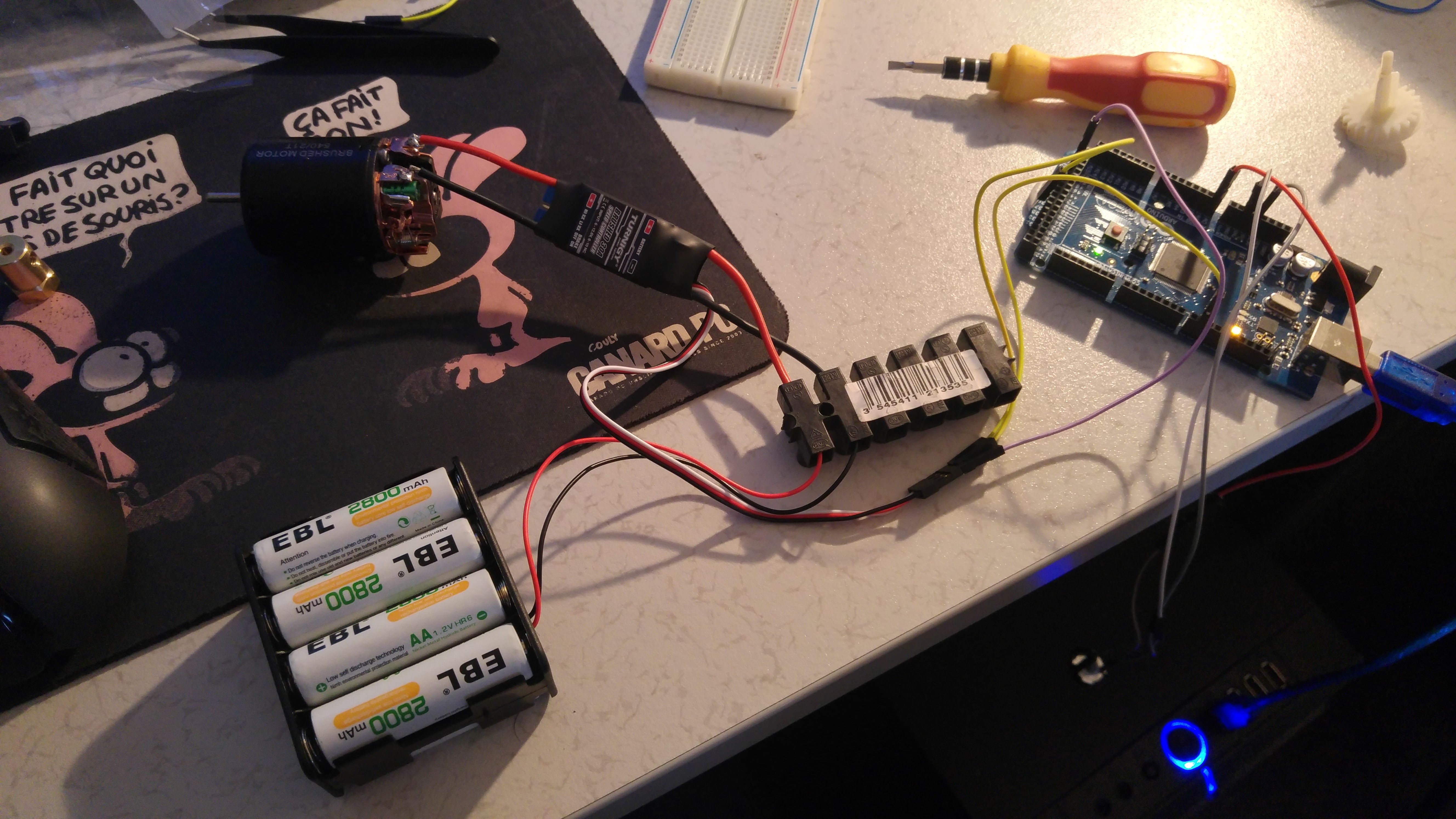 [Résolu] Arduino, Esc brushed, controler moteur par R3c0nCat