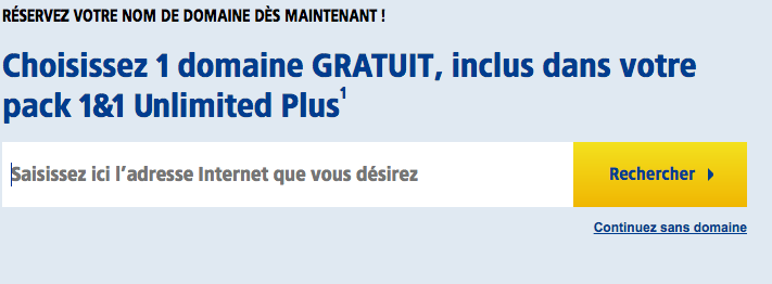 On vous demande de choisir le nom de domaine de votre site
