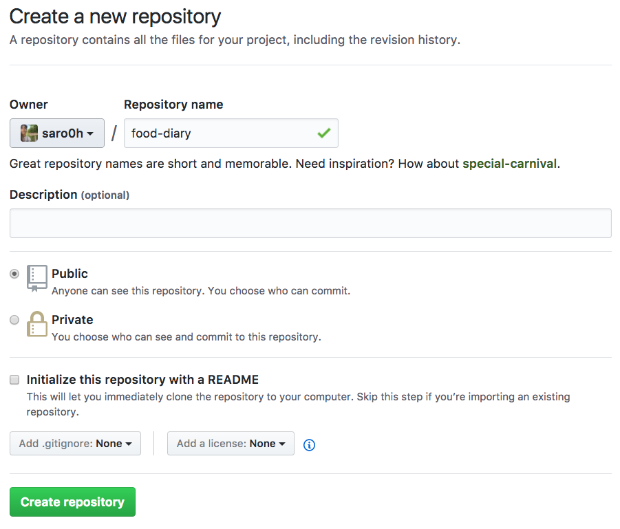 Créer un nouveau repository sur Github.com