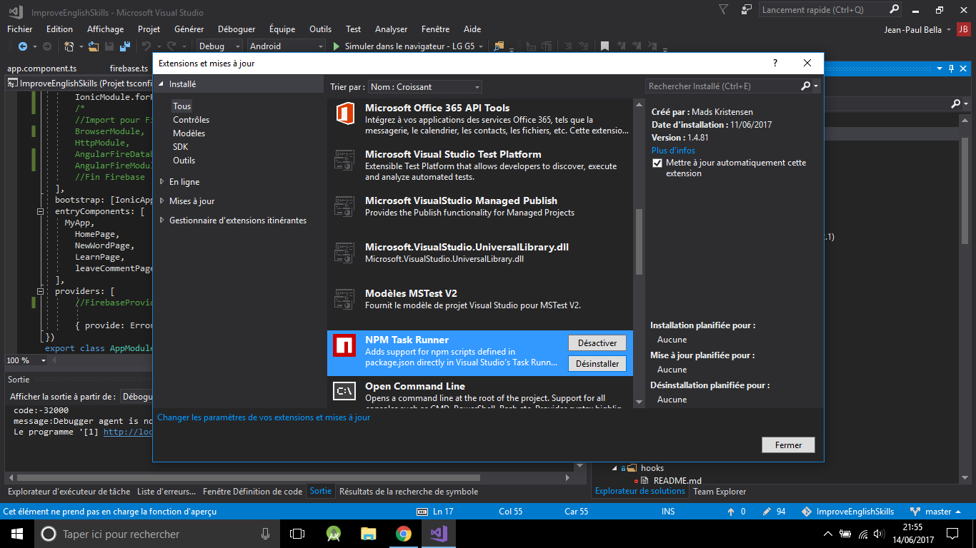 Npm N est Pas Reconnu En Tant Que Commande Interne Résolu] Visual Studio Command Line - Command Line ne marche pas par  Jean-Paul Bella - page 1 - OpenClassrooms