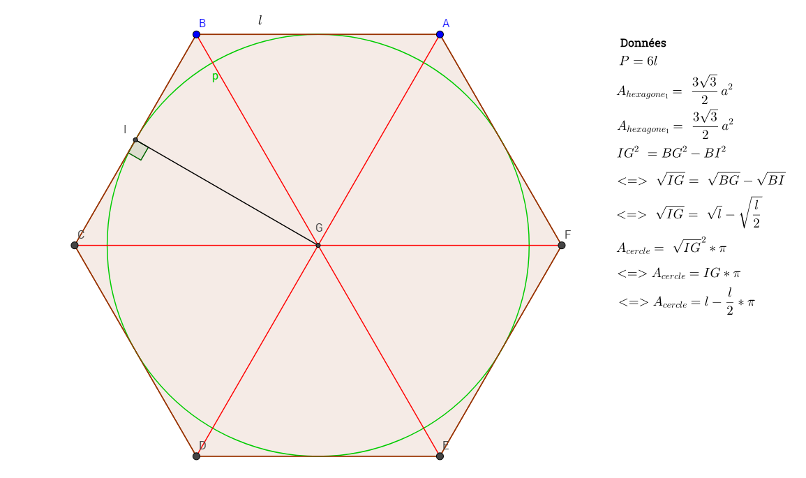 Comment Calculer L Aire D Un Hexagone Résolu] Hexagone cercle inscrit par Pareil - page 1 - OpenClassrooms