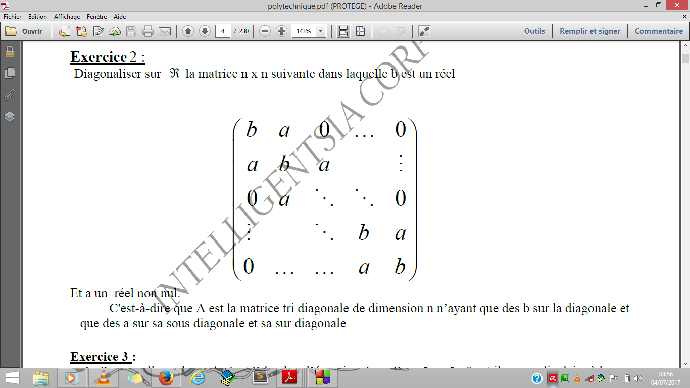 Comment Diagonaliser Une Matrice Tri Diagonale Par Dr Strange Openclassrooms