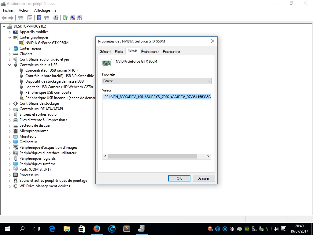 Carte graphique NVIDIA sous Windows 10 - page 1 - OpenClassrooms