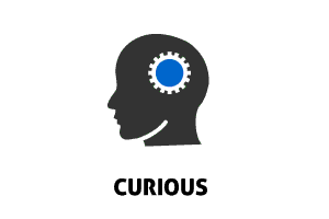 Curiosity leads to asking questions and learning about problems