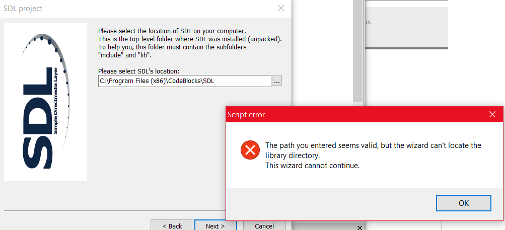 Sdl Code::blocks installation SDL code blocks - probleme avec le chemin par PetiteKiwite ...