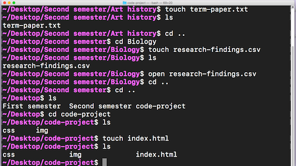 Create Files Via The Command Line Learn The Command Line In Terminal 3911